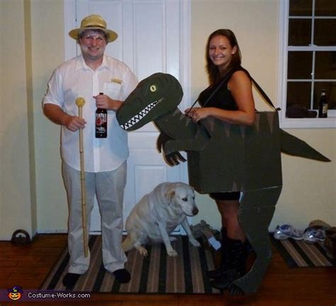 Jurassic Park Dr Hammond And Raptor Couple Costume