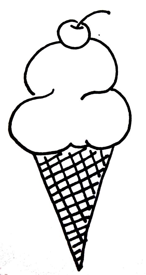 Kid Eating Ice Cream Drawing Outline Icecream Clipart Drawing