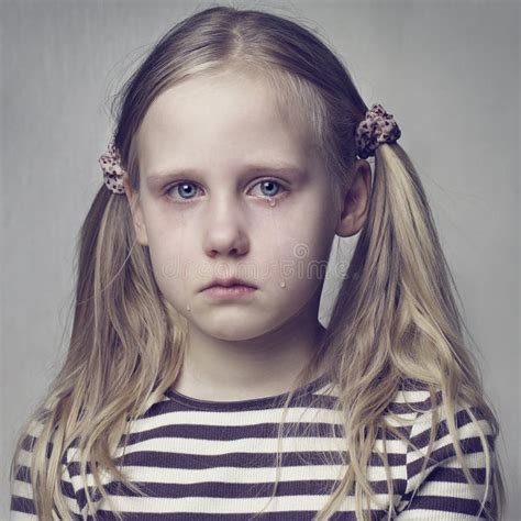 Little Girl Crying Stock Image Image Of Pain Young 51329189