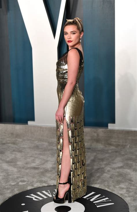 Florence Pugh At The Vanity Fair Oscars Afterparty 2020 See The