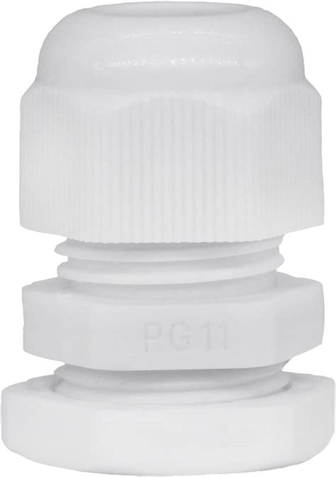 Lantee Pg Cable Glands Joints Pcs White Plastic Nylon Waterproof Wire Glands Connector