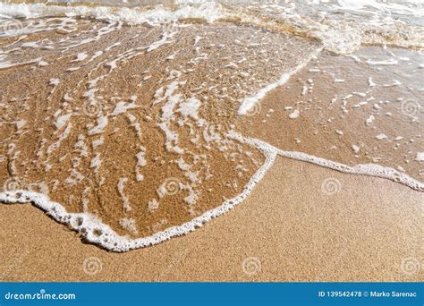 Wave Beach Summer Foam Shore Sand Sea Stock Photo Image Of Aqua