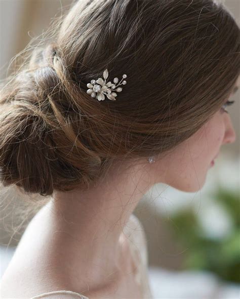 Bride Hair Pins Bridal Hair Pins Pearl Rhinestone Hair Pin Crystal