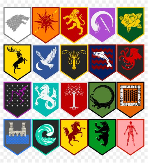 Game Of Thrones House Sigils Png Transparent Png 2468x25946874478