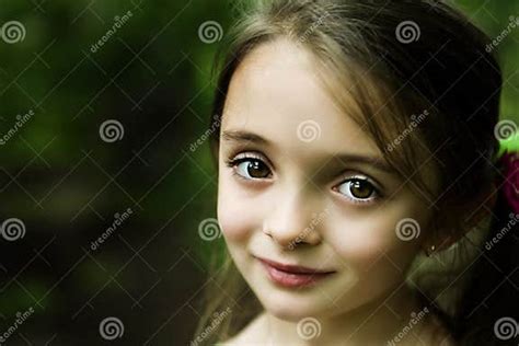 Brown Eyed Girl Stock Image Image Of Head Brunette 12645391