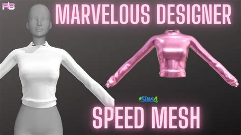 Pullover Sweater W Collar Marvelous Designer Speed Mesh Sims 4