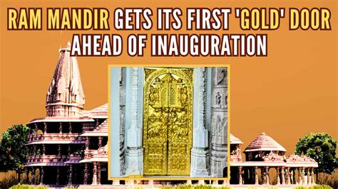 Ayodhya Ram Mandir First Gold Door Installed On Upper Floor My Xxx