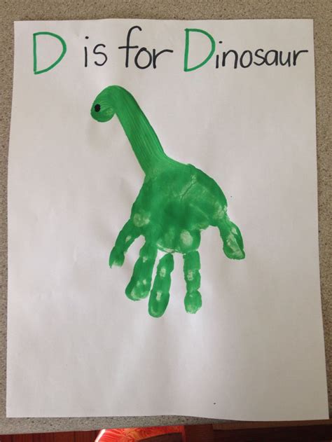 Letter D Craft D Is For Dinosaur For My Little One Pinterest