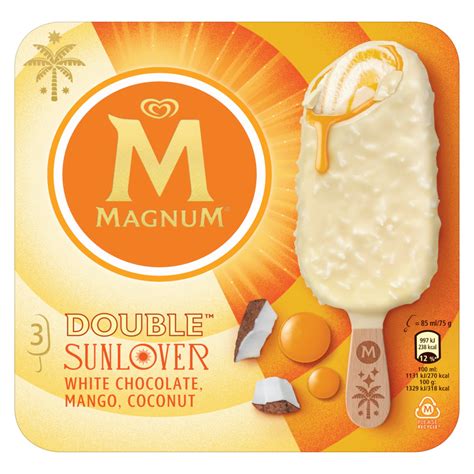Magnum Ice Cream Sticks Double Sunlover 3 X 85 Ml