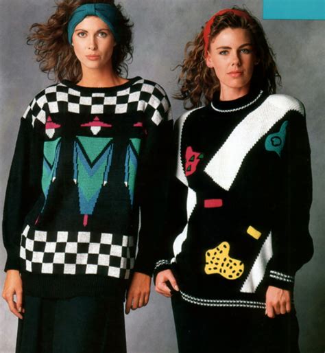 80s Sweaters P E R I O D I C U L T 1980s Fashion Trends 1980s