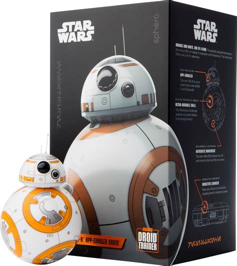 Best Buy Sphero Star Wars Bb 8 App Enabled Droid Orange And White R001trw