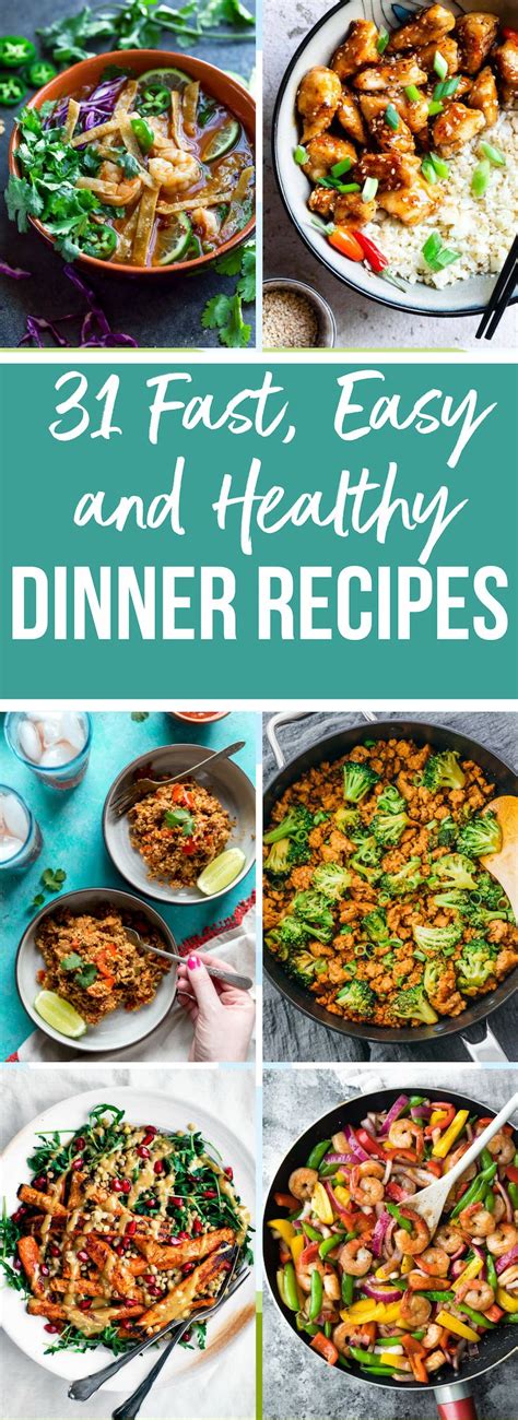 Heathy Dinner Recipes Dinner Recipes Easy Quick Healthy Dinner