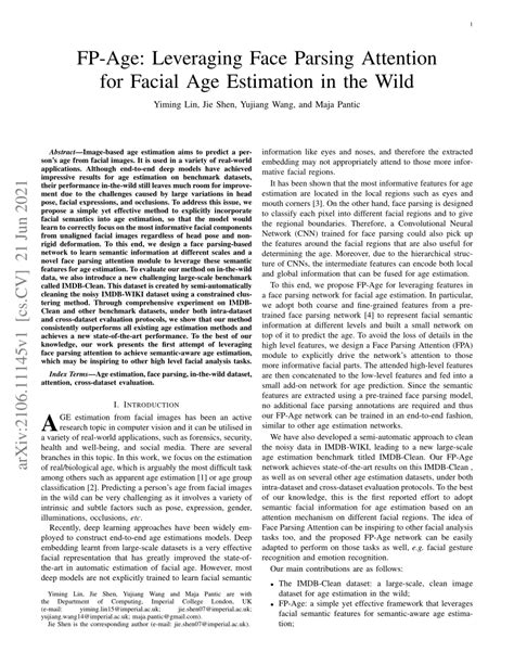 PDF FP Age Leveraging Face Parsing Attention For Facial Age