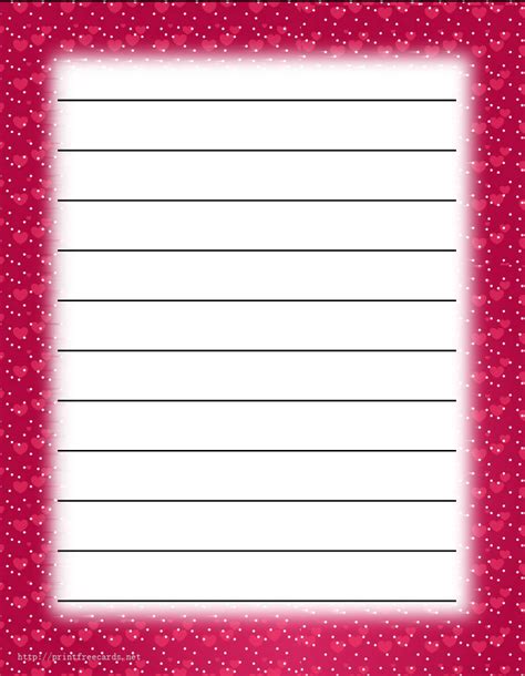 Free Lined Paper With Border 5 Best Images Of Spring Writing Paper