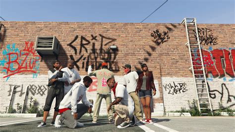 Bloods Hood Day Gang Outfit For Franklin 10 Gta 5 Mod