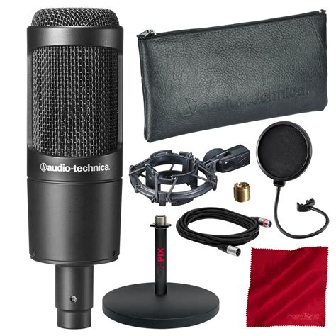 Audio Technica At2035 Large Diaphragm Studio Condenser Microphone And