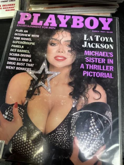 Playboy Magazine Issue March La Toya Jackson Picclick