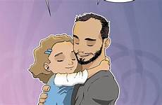 daughter dad comics single