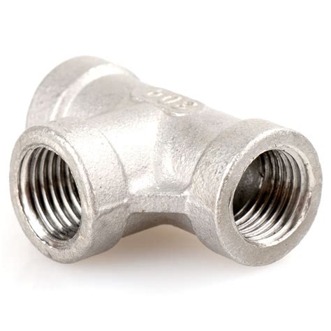 1 Pc New 14 Tee 3 Way Female Stainless Steel 304 Threaded Pipe