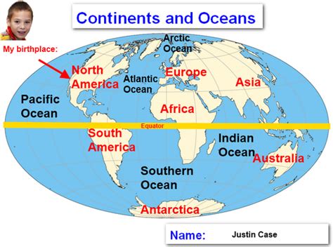 Lisovzmesy World Map Continents Labeled