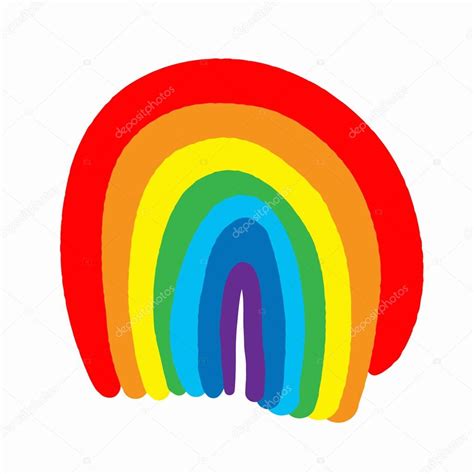 Hand Drawn Rainbow Doodle Symbol Vector Scribble Illustration Stock Vector Image By ©tatianaku