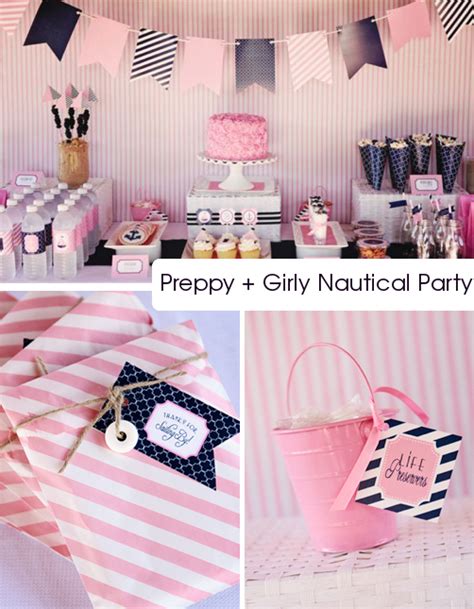 kara s party ideas preppy girly nautical 1st birthday party kara s party ideas