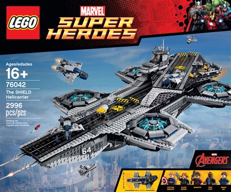 El Hellicarrier Shield De Marvel Avengers Hecho En Lego 76042 Juguetes