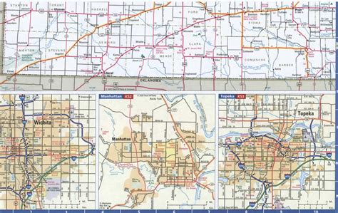 Map Of Kansas Westernfree Highway Road Map Ks With Cities Towns Counties