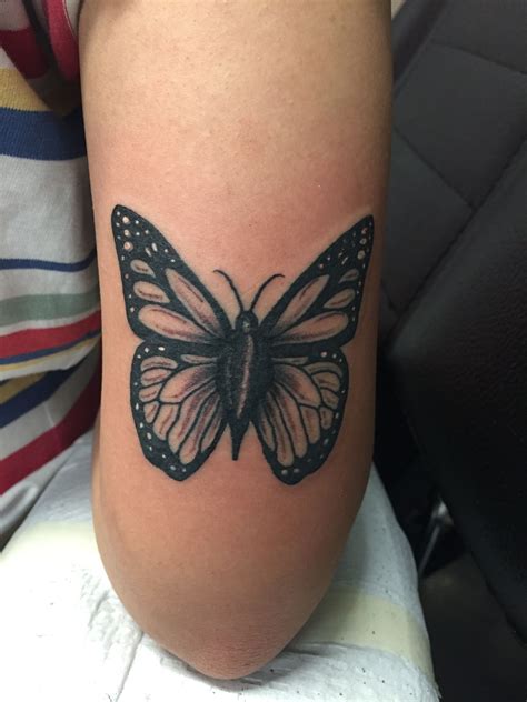 Butterfly Tattoo Above Elbow Tattoo Elbow Tattoos Tattoos