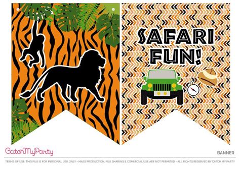 Download These Free Jungle Safari Printables Now Banner See More