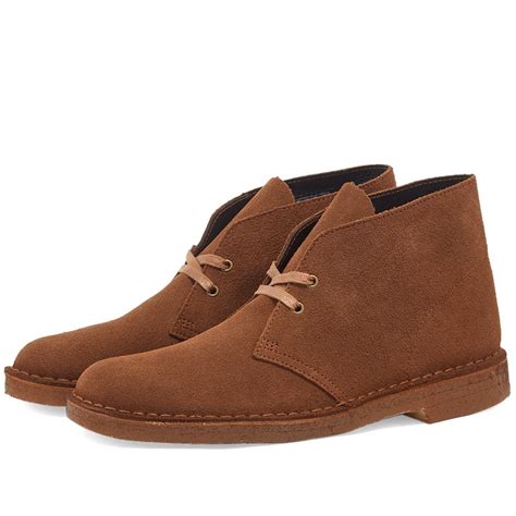 clarks originals desert boot cola suede end es