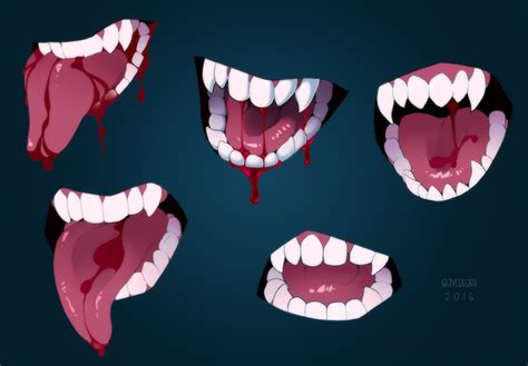 Wanted To Practice Some Teeth And Tongues Used Candyslices Art