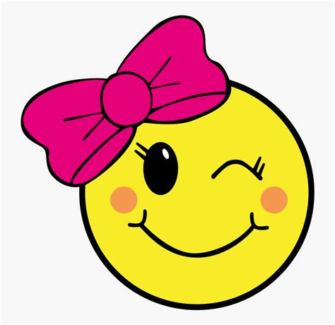 Lady Smiley Face Emoji