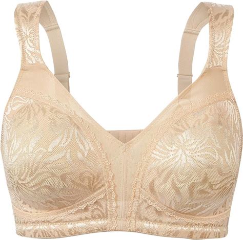 Wingslove Womens Full Cup Minimizer Bra Wide Straps Non Wired No