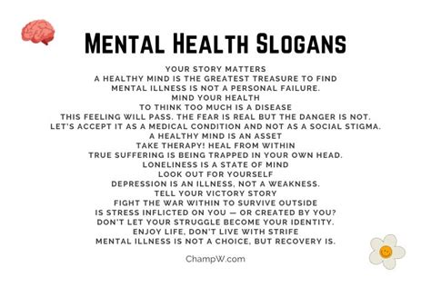 Best Mental Health Slogans For Social Well Being