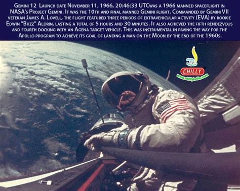 Gemini 12 Lunched Novermber 11 1966 Was A 1966 Crewed Spaceflight In