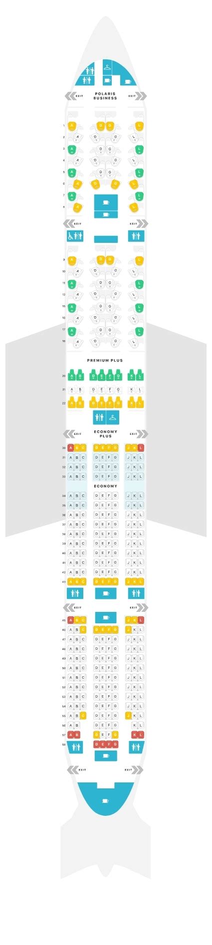 United Airlines Seat Map Boeing 777 300er