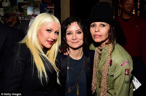 Everyone knew about the reception, except ashley. Christina Aguilera vamps it up at Linda Perry's Freeheld ...