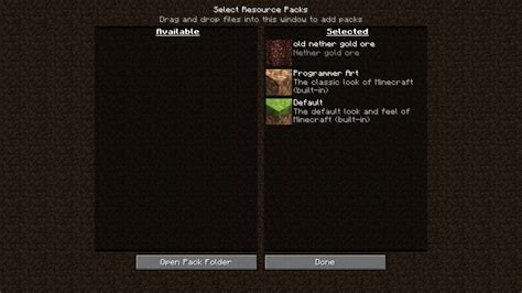 Old Nether Gold Ore Minecraft Texture Pack