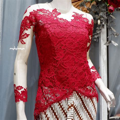 Dress korea bahan brokat kombinasi organza cantik da909. Kebaya-PD176 - Jual Baju Brokat & Kebaya Modern Untuk ...
