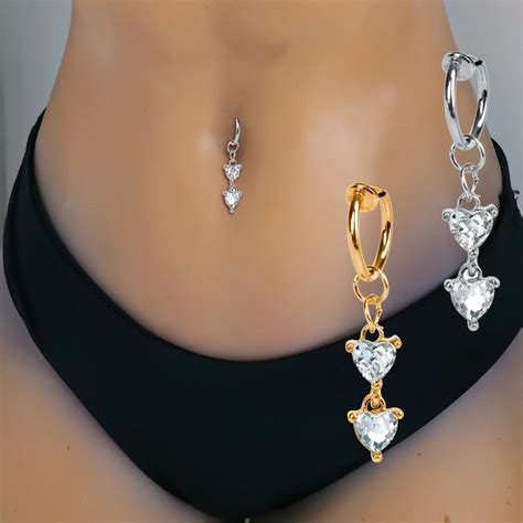 New Butterfly Fake Belly Button Ring Fake Belly Piercing Clip On