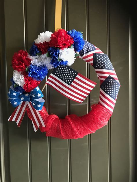 4th Of July And Memorial Day Wreath Bought All The Supplies At The