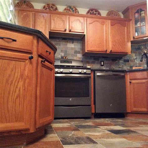Check spelling or type a new query. Porcelain slate tile kitchen with GE slate appliances ...