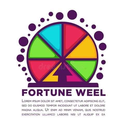 fortune wheel colorful fortuna fatta ruota segmenti game vector luminosa variopinto emblema dell segments sample wiel roulette vectorpictogrammen het underneath