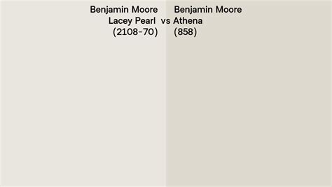 Benjamin Moore Lacey Pearl Vs Athena Side By Side Comparison