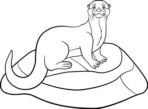Otter Coloring Pages Free Printable Coloring Pages
