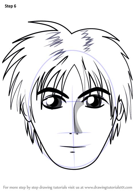 8 steps how to draw side view anime step by step real time drawing steps 1 you can start draw face with a simple circle. Learn How to Draw Anime Boy Face (Face) Step by Step ...