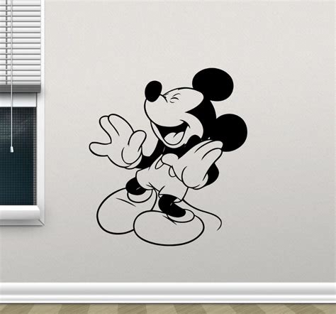 Mickey Mouse Vinyl Wall Decal Boy Room Mickey Mouse Cartoons Vinyl