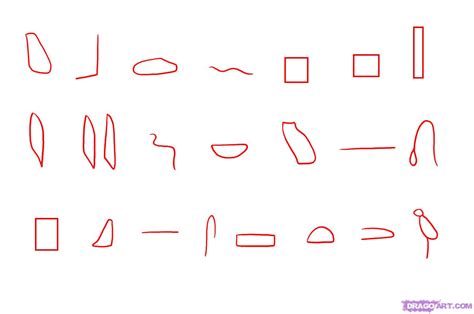 Step 1 How To Draw Hieroglyphics