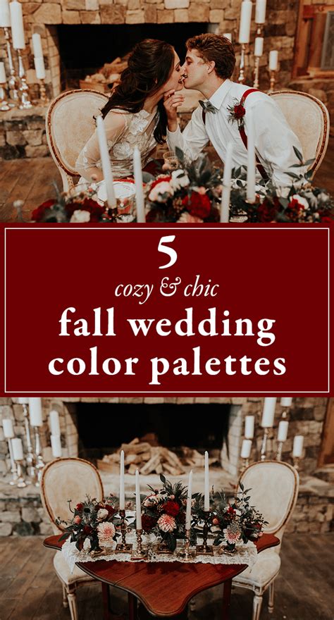 5 Cozy Chic Fall Wedding Color Palettes Junebug Weddings